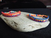 Pulsera Textile Colombia Bleue