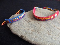 Pulsera Textile Colombia Rouge